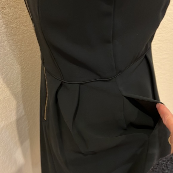 NWT LOFT Petite Black Crepe Sleeveless Dress - Picture 11 of 16
